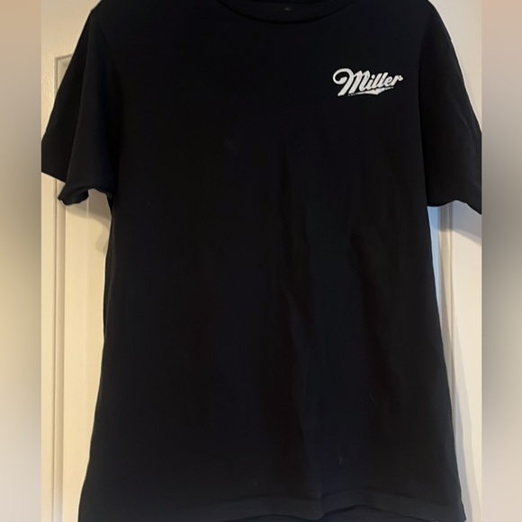 Women’s black miller lite tshirt - Picture 1 of 2